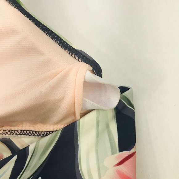 Kona Sol Womens Size Medium Removable Padding Halter Bikini Swim Top Floral NWOT - Picture 5 of 12